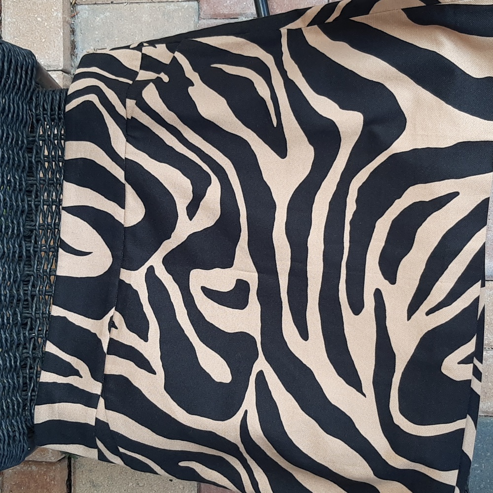 Ann Taylor Loft zebra print mini skirt